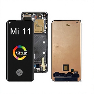 Écran LCD tactile numériseur avec châssis pour Xiaomi MI 11 <span class=keywords><strong>MI11</strong></span> M2011K2C M2011K2G - Product Image 3