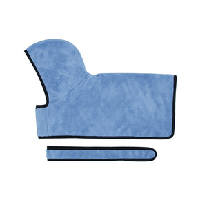 Peignoir absorbant pour animaux de compagnie, serviette à séchage rapide pour chiens et chats, nettoyage complet du corps, bleu S M L XL - Product Image 1