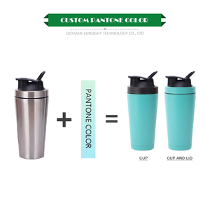 Botol air GYM dinding ganda gelas pengocok baja tahan karat dalam stok kustom botol pengocok vakum terisolasi pabrik grosir jumlah besar - Product Image 5