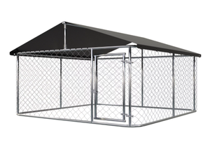 6 Ft. X 10 pi. X 10 pi. Niche pour chien en fil métallique série Gold Maillon de chaîne <span class=keywords><strong>complet</strong></span> Maillon de chaîne Maison pour chien - Product Image 2