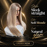 Perruques Lace Front en Cheveux Humains 100% Bruts Russes Alignés Naturellement, Raides et Soyeuses, Longues, Blondes avec Mèches, Effet Cuir Chevelu Naturel, Vente en Gros