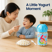 Collation pour bébé aromatisée aux fruits Aimo - Sucrée, délicieuse, saine, nutritive, riche en probiotiques, texture semi-molle, durée de conservation de 12 mois, boîte de 22 g