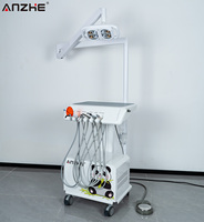 Unidad Dental Veterinaria Portátil de Nuevo Diseño con Lámpara LED, Compresor de Aire Incorporado y Escalador Ultrasónico para Clínica Dental Animal