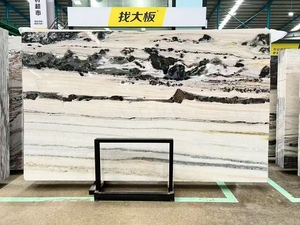 कस्टम कट आकार प्राकृतिक पांडा सफेद संगमरमर रसोई काउंटरटॉप और द्वीप पुस्तक मैच सफेद संगमरमर के साथ सफेद संगमरमर - Product Image 5