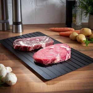 Plaque de décongélation rapide en aluminium pour la maison, idéale pour la viande, les aliments surgelés et les fruits de mer - Product Image 1