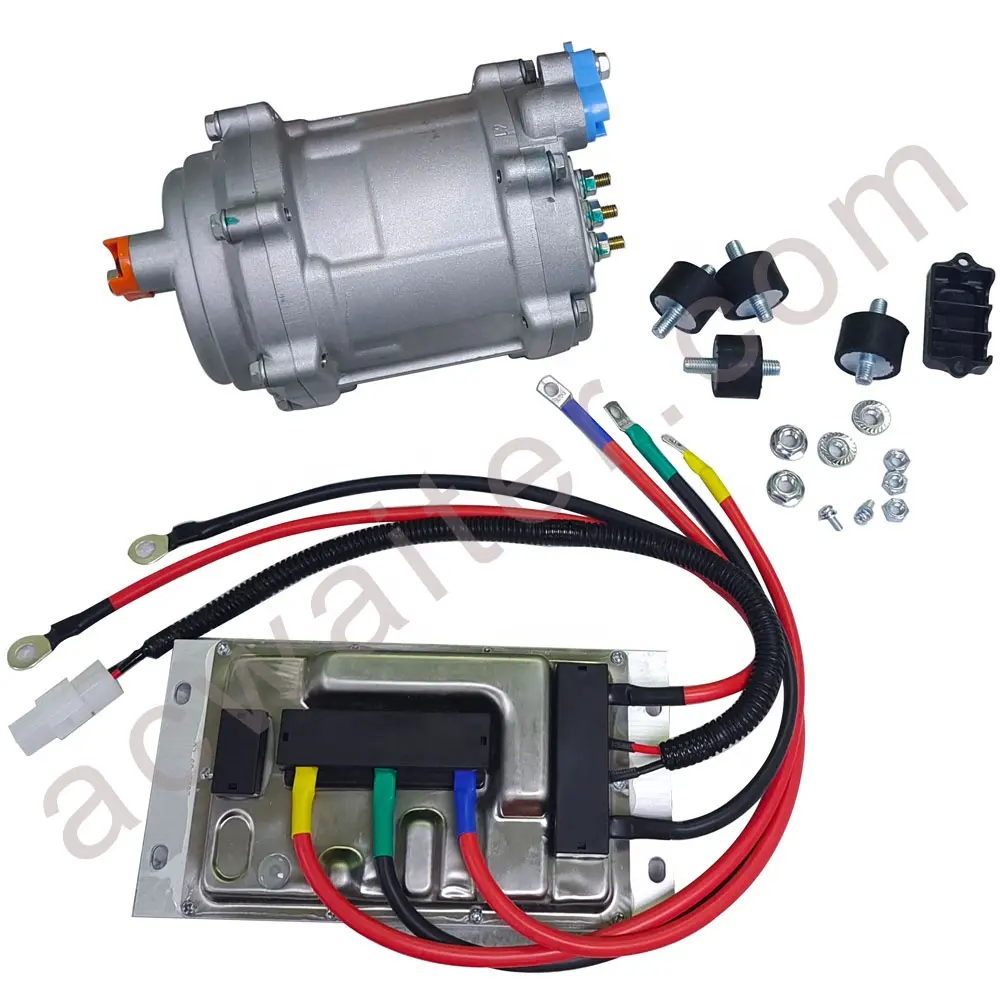 Rolagem de ar condicionado compressor AC carro elétrico universal R134a R1234yf compressor de ar condicionado automotivo 12v 24v 48v 48v 1100-2500