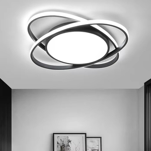 Lampada da Soffitto LED Nera dal Design Creativo per <span class=keywords><strong>Camera</strong></span> da Letto e Soggiorno - Product Image 2
