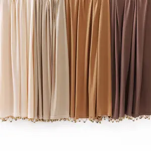 170*70Cm Crystal Rhinestone Hijab Groothandel Premium Jersey Hijab Moslim Strass Jersey Hijaabs