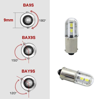 Bombilla LED BA9S 6V-220VAC/DC, Luz Indicadora para Sistemas de Automatización Industrial, Resistente a Impactos, Lámpara Piloto de Advertencia, Alta Luminosidad