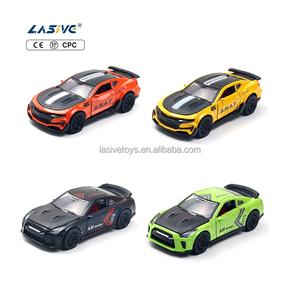 LASIVE TOYS 1:36 Track Edition Diecast Toy Car Kids Pullback Alloy Sport Car Model con puerta de simulación abierta Modelo de vehículo - Product Image 1