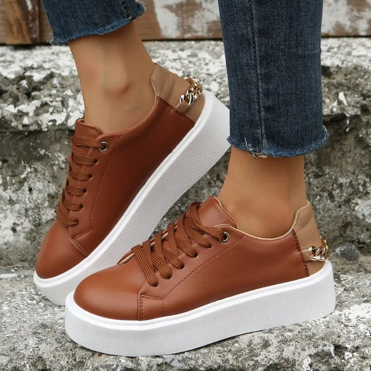 Women's fat feet large size casual shoes hot fashion thick bottom sports shoes