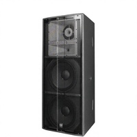 Haut-parleur de scène professionnel EGT POW-228 de haute qualité, pleine gamme, 2 x 15 pouces, 900 watts, passif, 3 voies, 4 40Hz-20KHz, 125dB