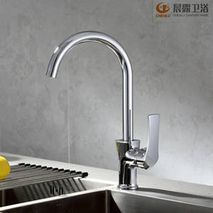 Robinet de cuisine Chenlu à poignée unique, valve en céramique, montage sur plan, style moderne, installation facile - Product Image 5