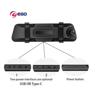 Cámara para Coche de Doble Lente 2K de 10 Pulgadas con Pantalla Táctil, Cámara de Visión Trasera de 170 Grados, DVR, Grabadora de Video - Product Image 3