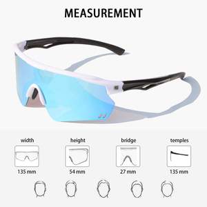 แว่นกันแดดโพลาไรซ์สำหรับปั่นจักรยาน ทนทาน ไม่แตกหัก เหมาะสำหรับกีฬากลางแจ้ง ป้องกันรังสียูวี ใช้สำหรับแข่งรถ เบสบอล และกีฬาอื่นๆ - Product Image 4