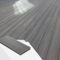 Planches de terrasse en WPC de style européen, dalles de terrasse composites à emboîtement, antidérapantes, durables, finition grain de bois pour usage extérieur