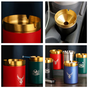 Cenicero de Coche de Acero Inoxidable Personalizado con Logotipo Láser, Cenicero de Alta Gama Resistente al Viento, Venta al por Mayor - Product Image 6