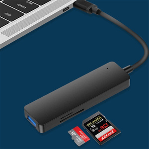 Adaptador <span class=keywords><strong>USB</strong></span> Hub 3,0, lector de tarjetas, divisor <span class=keywords><strong>USB</strong></span> para Xiaomi, portátiles, <span class=keywords><strong>Macbook</strong></span> <span class=keywords><strong>Pro</strong></span> 2015, 5 <span class=keywords><strong>USB</strong></span> 3,0, Hub para PC, Accesorios de ordenador - Product Image 2