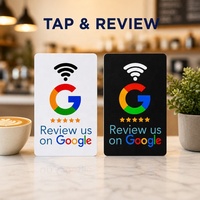 Carte NFC personnalisée pour réseaux sociaux, OEM/ODM, carte de visite Google NFC, carte RFID pour avis, carte NFC pour restaurants