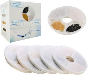 Compatible avec <span class=keywords><strong>Catit</strong></span> Flower/DesignSense/Fresh Clear Pet Dog Cat Water Fountain Replacement Filter - Product Image 1