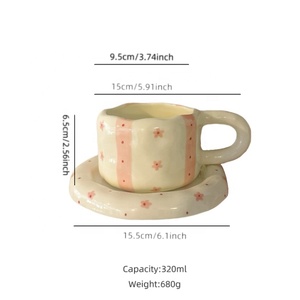 Tendance Tasse et Soucoupe en Céramique Créatives Design Original et Amusant pour Thé ou <span class=keywords><strong>Café</strong></span>, Idéal Cadeau - Product Image 3
