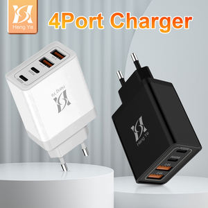 Au US EU phổ 4 trong 1 USB Ổ Cắm Sạc Nhanh Cắm Anh kép Loại C tường sạc 40W 4 Cổng USB C sạc khối - Product Image 6