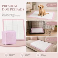 Tapis absorbants écologiques pour chiens et chats, super absorbants SAP PE, doux, non tissés, séchage rapide, anti-fuites, jetables, pour un nettoyage facile - Vente chaude
