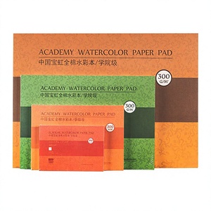 Bloc de papier aquarelle Baohong 200g 300g 20 feuilles 100% pulpe de coton qualité académie pour A3/A4/A5 4K-32K - Product Image 3