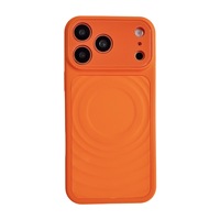 Coque de téléphone magnétique à texture ondulée et agréable au toucher pour iPhone 17 Pro Max et iPhone 17 – Nouvelle protection transfrontalière