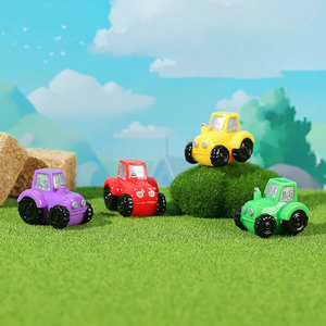 Mini figura de tractor de resina, juguete fundido a presión para niños de 2 a 4 años, decoración de escritorio, juego unisex con temática de granja - Product Image 1