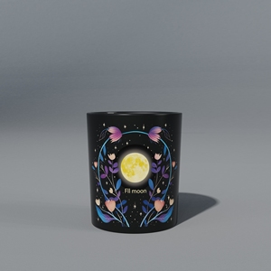 C&amp;H Spiritual Love Scented <strong>Candle</strong> Glass <strong>Candle</strong> Jar <strong>Gothic</strong> Art Black Jar <strong>Candle</strong> with Crystal &amp; Floral Accent for Home Decoration - Product Image 6