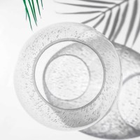Abat-jour en verre soufflé à la main, transparent, en forme de globe, pour lampe, vente en gros