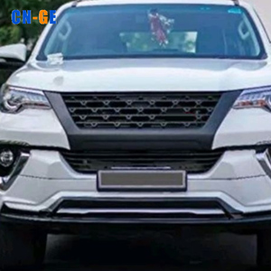Accessoires extérieurs en plastique ABS Noir mat Grille avant pour <span class=keywords><strong>Toyota</strong></span> <span class=keywords><strong>Fortuner</strong></span> 2016-2020 Style <span class=keywords><strong>TRD</strong></span> - Product Image 3