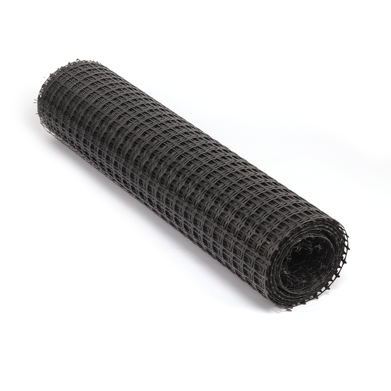 High-strength steel-plastic geogrids for expressways