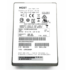 Disque <span class=keywords><strong>SSD</strong></span> d'entreprise HGST HUSMM1640ASS200 2.5 400 Go <span class=keywords><strong>SSD</strong></span> <span class=keywords><strong>SAS</strong></span> 12GBs - Product Image 2