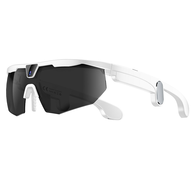 Monture blanche + verres de lunettes de soleil
