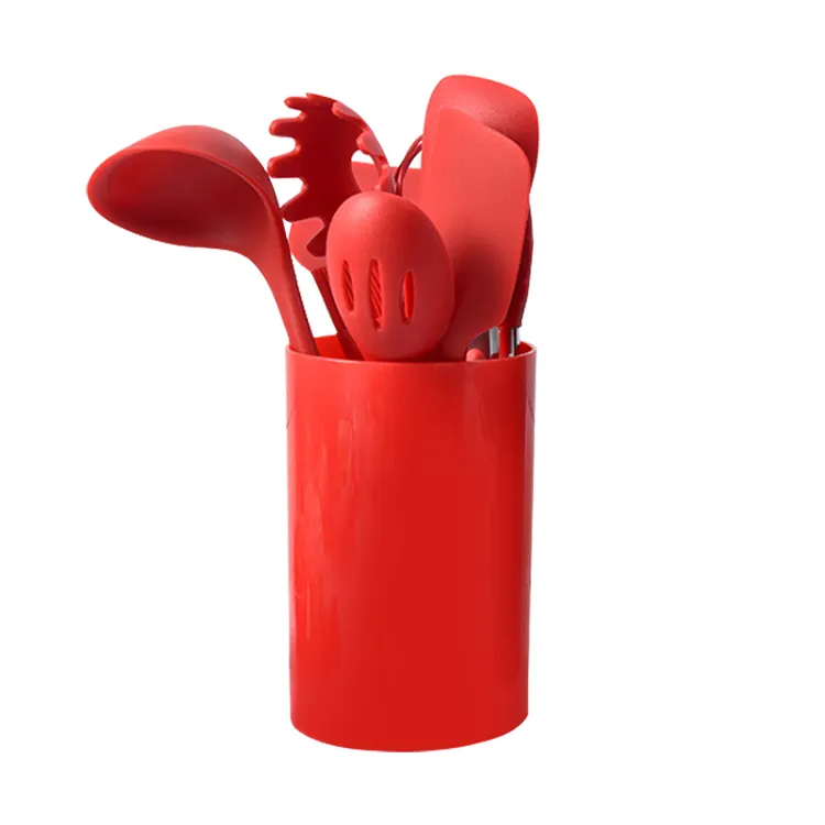 Kitchenware Food Grade Set Silicone Pot Shovel Special Kitchen Stir-fry High Temperature Resistant Household Soup Spoon