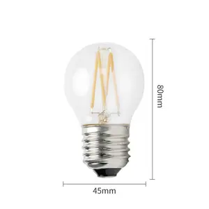 Светодиодная лампа G45 с нитью накаливания, белый свет, теплый свет, освещение, 3000K, 6000K, st64, декоративная лампа Эдисона E26, E27, винтажные антикварные лампы