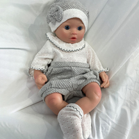 Realistic16 "Full Soft Silicone Reborn Doll Artist Newborn Preemie Girl Washable Baby for Mother-to-Be Children Xmas Gift