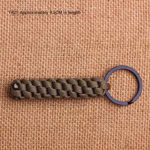 Llavero de Paracord Trenzado con Anillo Metálico, Cuerda de Supervivencia de Siete Hilos para Actividades al Aire Libre - Product Image 3