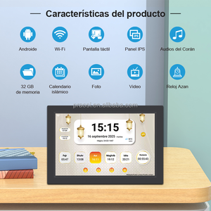 Reloj Digital Musulmán con Azan, Calendario Digital, Alarma Personalizada, <span class=keywords><strong>Horarios</strong></span> de Oración Mundiales, Reproductor de Corán Completo - Product Image 4
