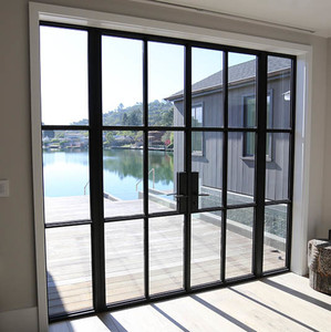 Custom Size OEM Manufacturer China Slim <b>Frame</b> Glass Indoor Partition System <b>Swing</b> Door - Product Image 3