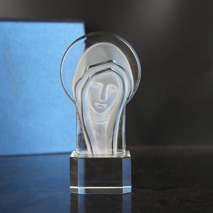 Estatua <span class=keywords><strong>de</strong></span> <span class=keywords><strong>cristal</strong></span> 3D <span class=keywords><strong>de</strong></span> la Virgen María, la <span class=keywords><strong>iglesia</strong></span> más Popular y los regalos religiosos - Product Image 1