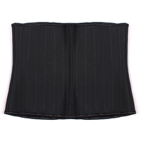 HEXIN Corset de compression ajustable avec crochets, 25 baleines en acier, gaine amincissante en latex pour femme