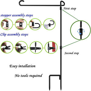 Producto promocional 30x45cm Lino engrosado Bandera de jardín personalizada decorativa para exteriores de doble cara - Product Image 6