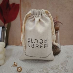 Bolsa de Almacenamiento de Anillos y Pendientes de Algodón Orgánico Personalizada, Bolsa con Cordón de Algodón y Lino Ecológico para Regalos al por Mayor - Product Image 1