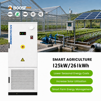 Système de stockage d'énergie en batterie extérieure à refroidissement liquide tout-en-un 125 kW 261 kWh avec onduleur hybride pour usage commercial