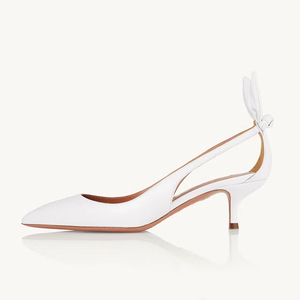 Women Back Bow Suede Sandals Low Heels Side Cut Out <b>Shoes</b> Office Lady Pointy Closed Toe Leopard Prints Pumps - Product Image 5
