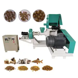 Hot Selling Wet Type Floating Flakes Fish Feed Pellet Making Machine 0.5mm Dog Feed Extruder