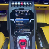 Pemutar DVD mobil Stereo, Radio Video mobil navigasi GPS layar sentuh 12.3 inci untuk Lamborghini Huracan EVO 2019-2023